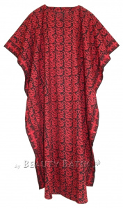 Black Hand Blocked Batik Hippie Caftan Kaftan Loungewear Maxi Plus Size Long Dress 3X 4XS10014251_0_image_IJUST_WORKING