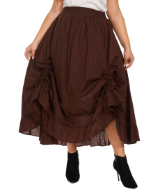 Brown Cotton Gypsy Long Maxi Victorian Renaissance Flare Skirt 1X 2XS30014116_0_image_IJUST_WORKING