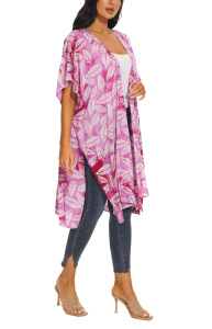 Orchid purple HIPPIE Gypsy Hand Batik Kimono Cardigan Shawl Wrap Swimsuit Cover Up Jacket One SizeS50014538_0_image_IJUST_WORKING