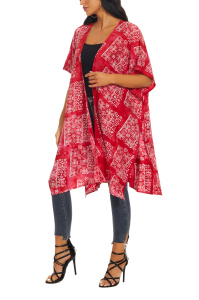 Fuchsia HIPPIE Gypsy Hand Batik Kimono Cardigan Shawl Wrap Swimsuit Cover Up Jacket One SizeS50014543_0_image_IJUST_WORKING