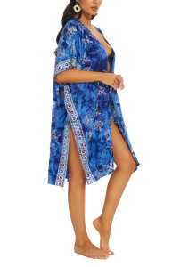 Blue HIPPIE Gypsy Hand Batik Kimono Cardigan Shawl Wrap Swimsuit Cover Up Jacket One SizeS50014545_0_image_IJUST_WORKING