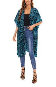Black HIPPIE Gypsy Hand Batik Kimono Cardigan Shawl Wrap Swimsuit Cover Up Jacket One SizeS50014552_0_image_IJUST_WORKING