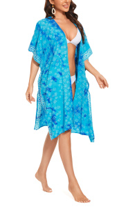 Turquoise HIPPIE Gypsy Hand Batik Kimono Cardigan Shawl Wrap Swimsuit Cover Up Jacket One SizeS50014553_0_image_IJUST_WORKING