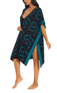 Black HIPPIE Gypsy Hand Batik Kimono Cardigan Shawl Wrap Swimsuit Cover Up Jacket One SizeS50014557_0_image_IJUST_WORKING