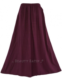 Purple plum Solid Rayon Women Flowy Loose Palazzo Wide Leg Flare Pants Trouser Plus Size 1X 2X 20 22S20012220_0_image_IJUST_WORKING