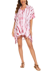 Fuchsia HIPPIE Batik Tie Dye Plus Size Tunic Blouse Kaftan Top 3X 4XS40014462-MU_0_image_IJUST_WORKING