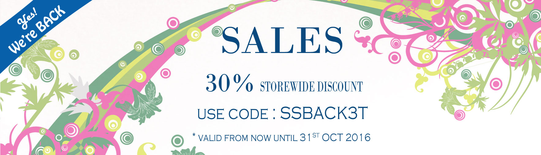 Pre Summer Sales 2016 30% Storewide Discount