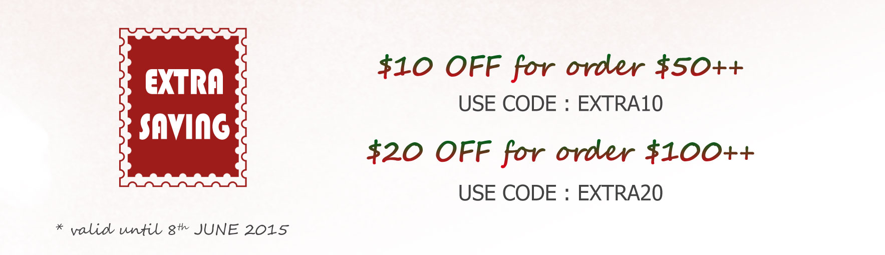 Extra Saving. Shop Now!