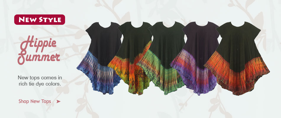 Shop hippie tie dye summer tunic dress