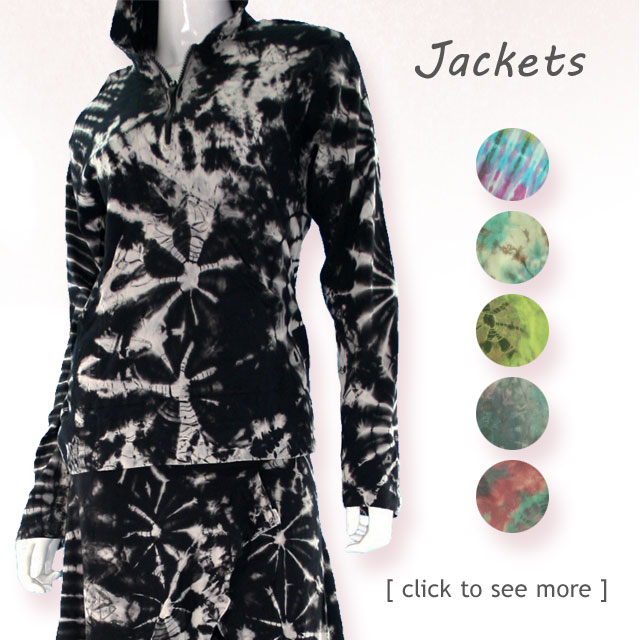Tie Dye Hoodie Jackets