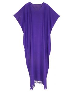 Purple Caftan Kaftan Loungewear Maxi Plus Size Long Dress 3X 4X