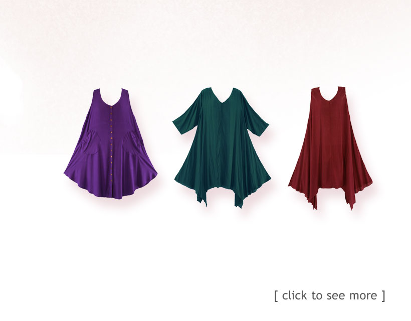 Find your perfect easy wearing plus size layering tops here, comfy, cozy, light and flowy.